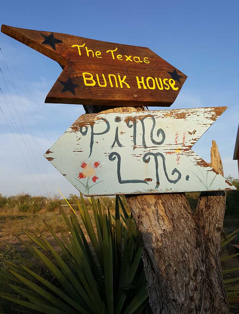 Texas Bunk House Cabin Sign Picaranch Texas